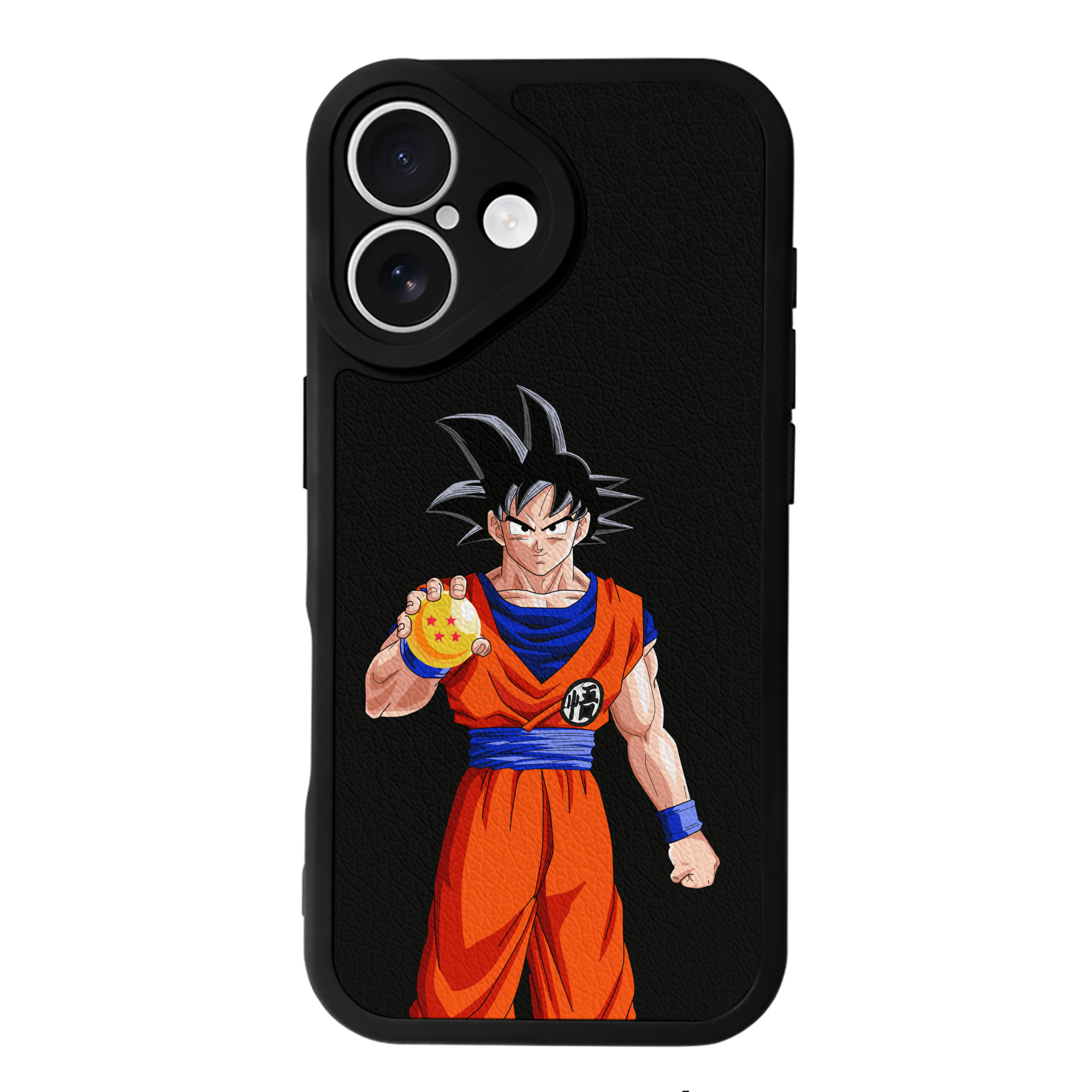 （画像用） ドラゴンボール 孫悟空（そん ごくう）Son Goku カカロット DRAGON BALL Kakarotto 【iPhone 16シリーズ対応】シリコンスマホケース（レザー調） 材質：シリコン
